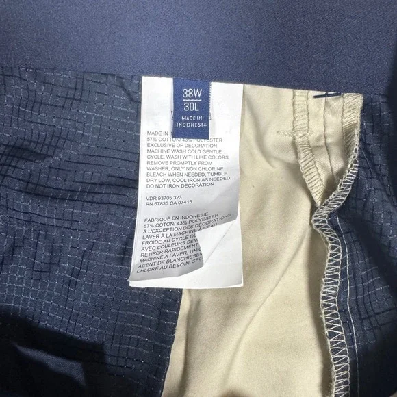 NWT Nautica Mens NAVTECH‎ Coastal Tan Water Resistant Comfort Waist Pants 38x30 - Picture 6 of 7